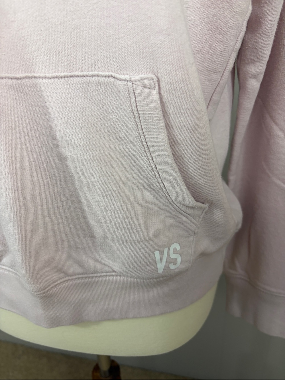 Victoria's Secret Pale Pink Hoodie Pullover Sweatshirt - Picture 3 of 7